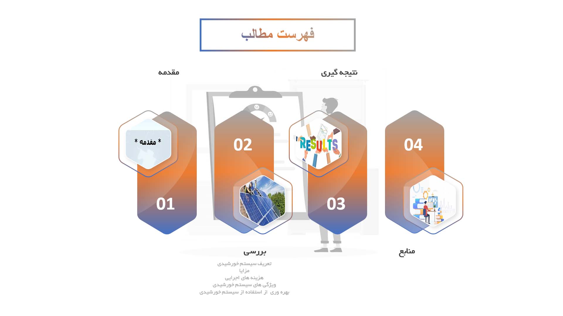 پاورپوینت در مورد استفاده از سیستم ها خورشیدی در گرمایش ساختمان ها